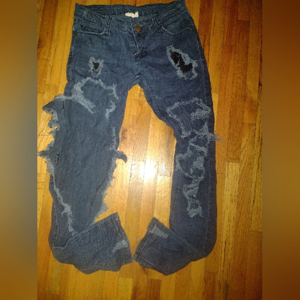 Blue Distressed Denim